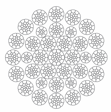 35x26 rotation resistant and compacted mobile crane hoist rope